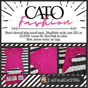 Short Sleeved Sharkbite Tunic Pink